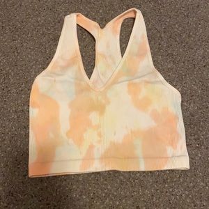 Free people tie dye cropped tank